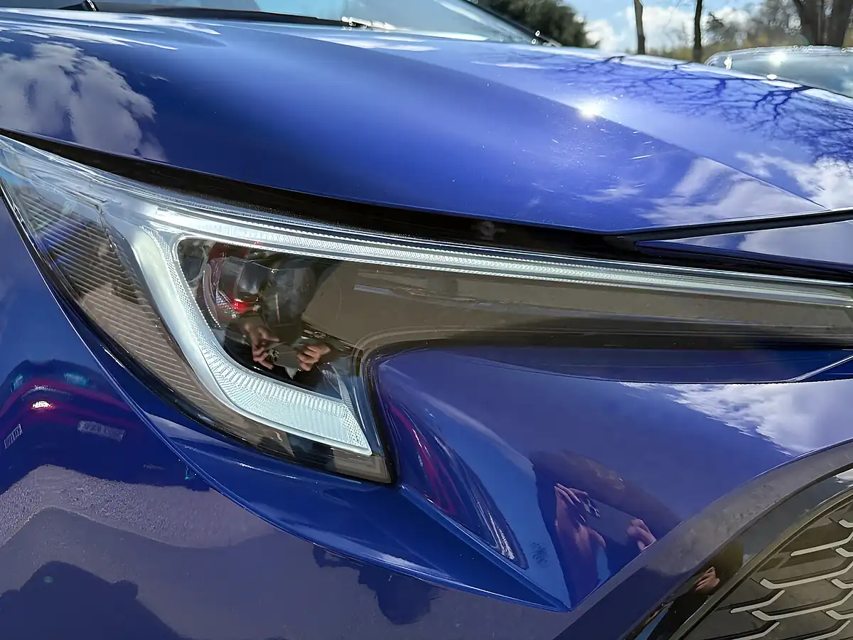 Used 2023 Toyota Corolla Gr Sport Obsidian Blue With Black Roof - Interior and Exterior details 11