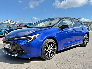 Used 2023 Toyota Corolla Gr Sport Obsidian Blue With Black Roof - Interior and Exterior details 3