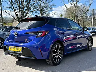 Used 2023 Toyota Corolla Gr Sport Obsidian Blue With Black Roof - Interior and Exterior details 5