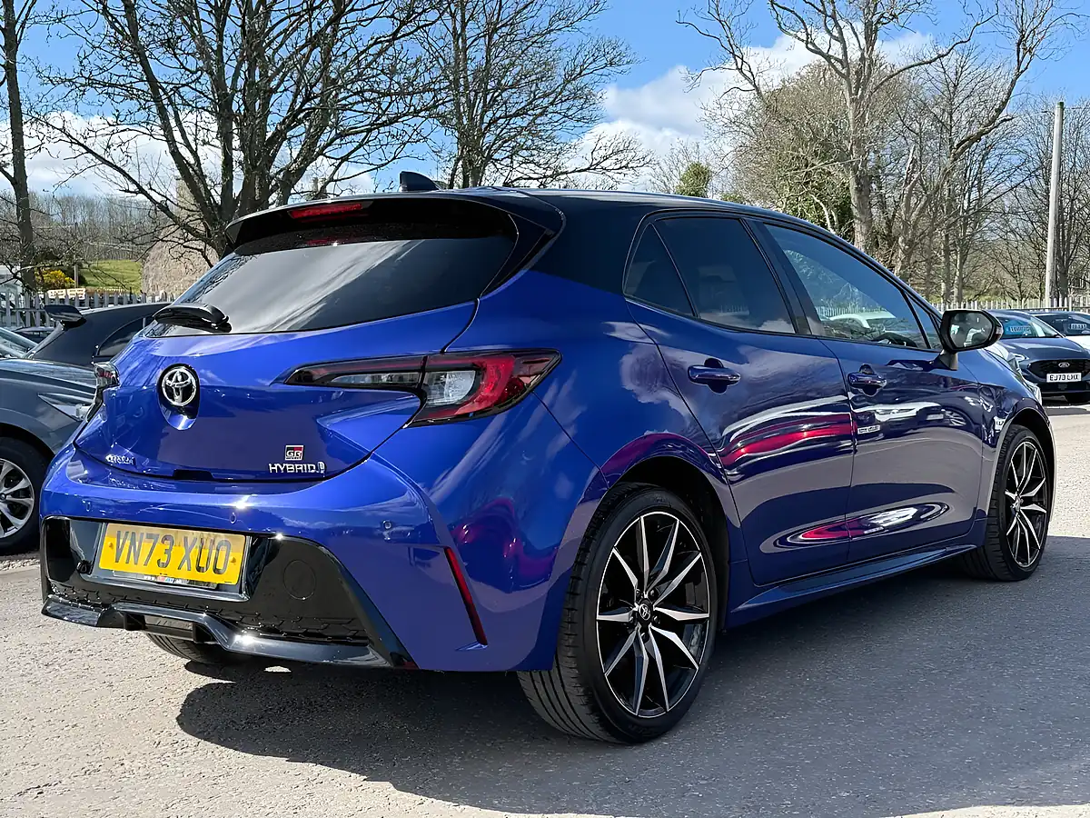 Used 2023 Toyota Corolla Gr Sport Obsidian Blue With Black Roof - Interior and Exterior details 5