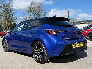 Used 2023 Toyota Corolla Gr Sport Obsidian Blue With Black Roof - Interior and Exterior details 7