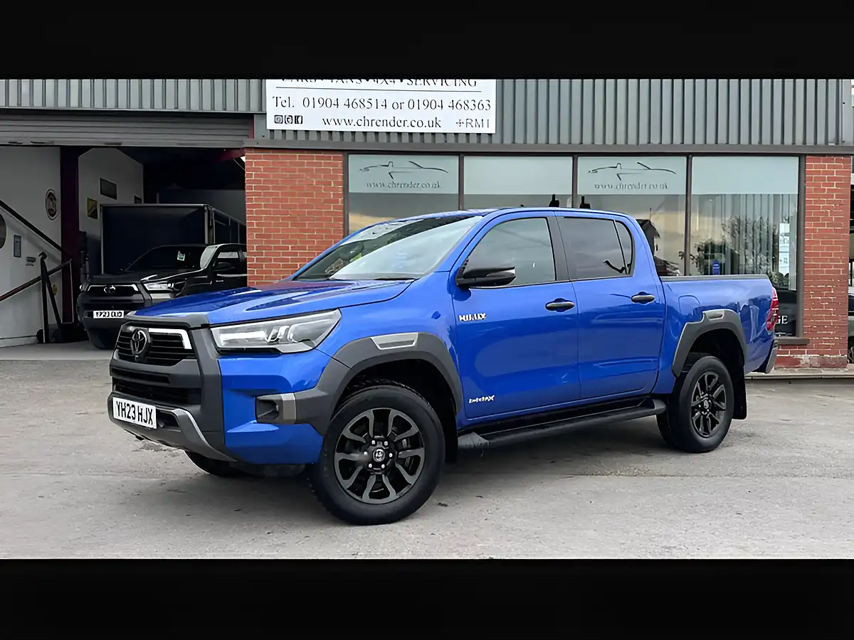 Used 2023 Toyota Hilux Invincible X Blue - Interior and Exterior details 3