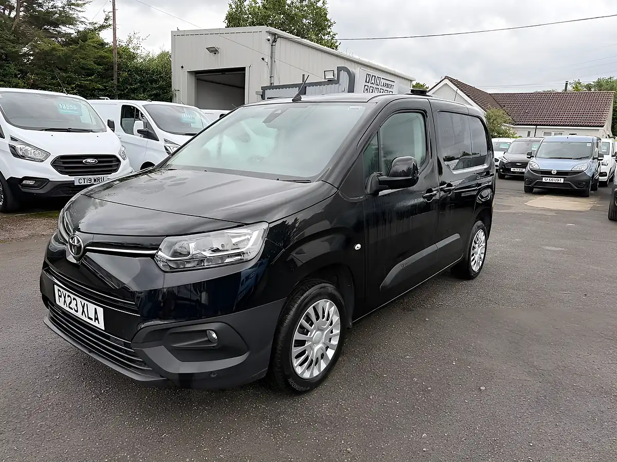 Used 2023 Toyota Proace City Icon Short Panel Van Black - Front View