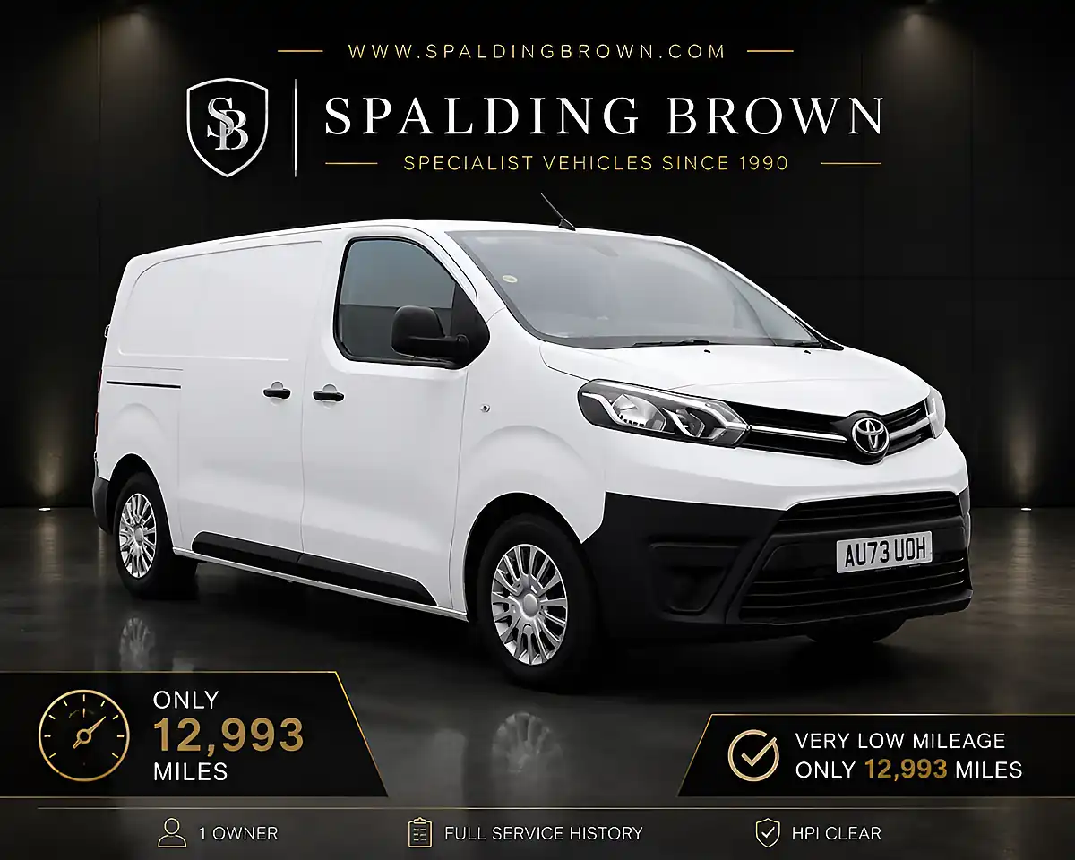 Used 2023 Toyota Proace Icon Medium Panel Van White - Front View