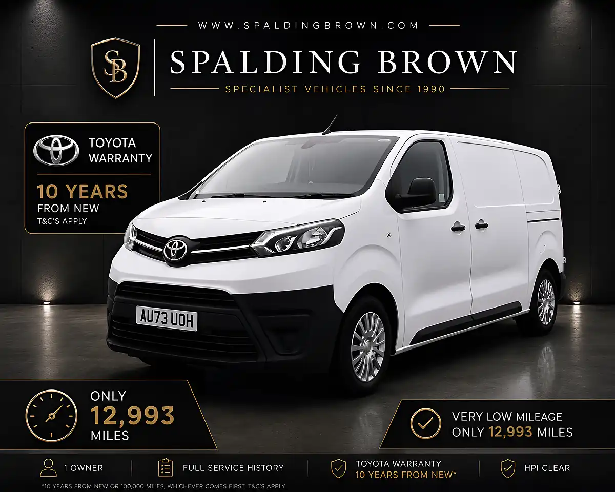 Used 2023 Toyota Proace Icon Medium Panel Van White - Interior and Exterior details 2