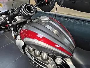 Used 2023 Triumph Rocket 3 R Silver Ice & Cranberry Red - Interior and Exterior details 10