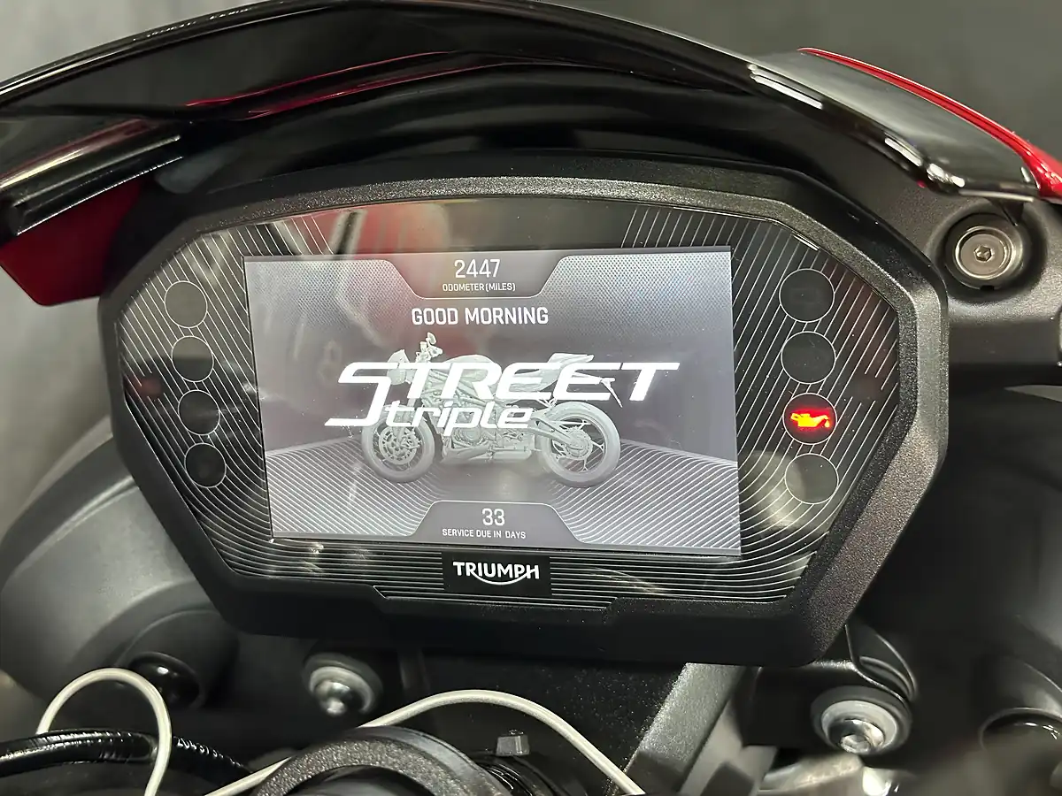 Used 2023 Triumph Street Triple RS Red - Interior and Exterior details 3