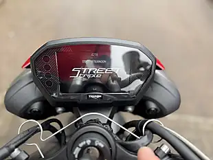 Used 2023 Triumph Street Triple RS RS Red - Interior and Exterior details 11