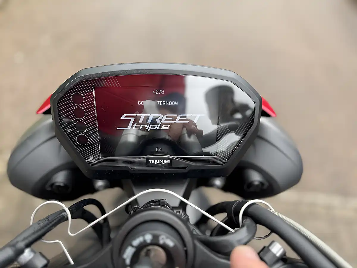 Used 2023 Triumph Street Triple RS RS Red - Interior and Exterior details 11