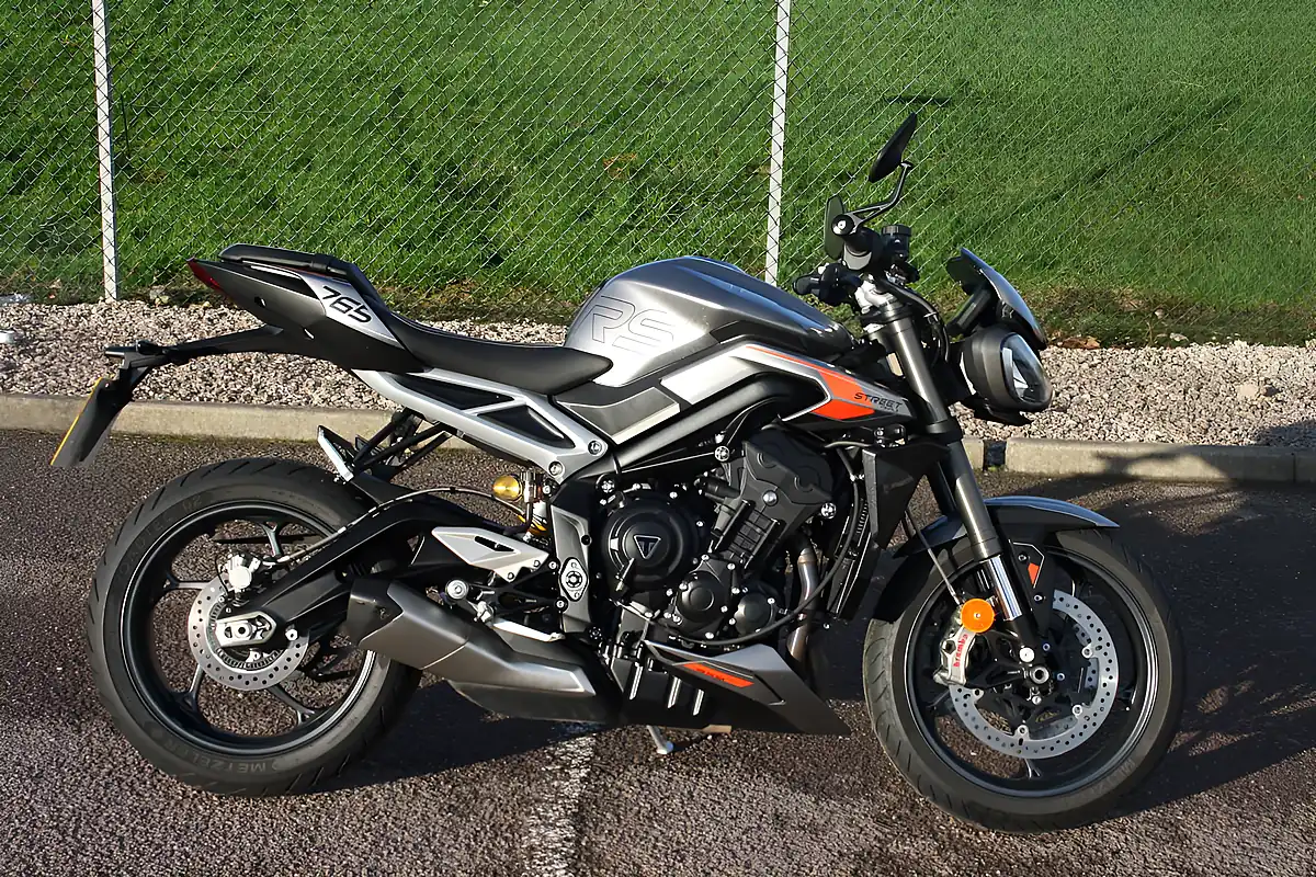 Used 2023 Triumph Street Triple RS RS Silver - Front View