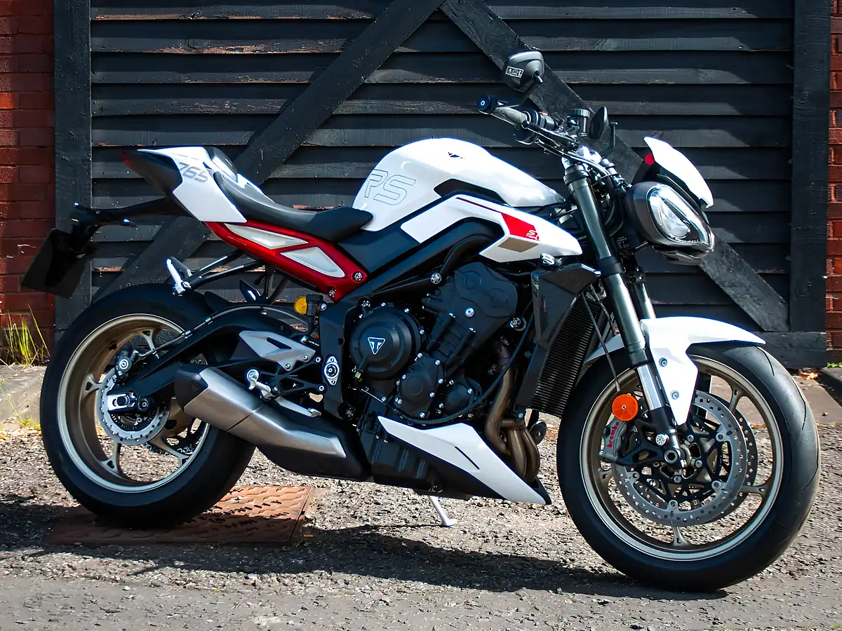 Used 2023 Triumph Street Triple RS White - Front View