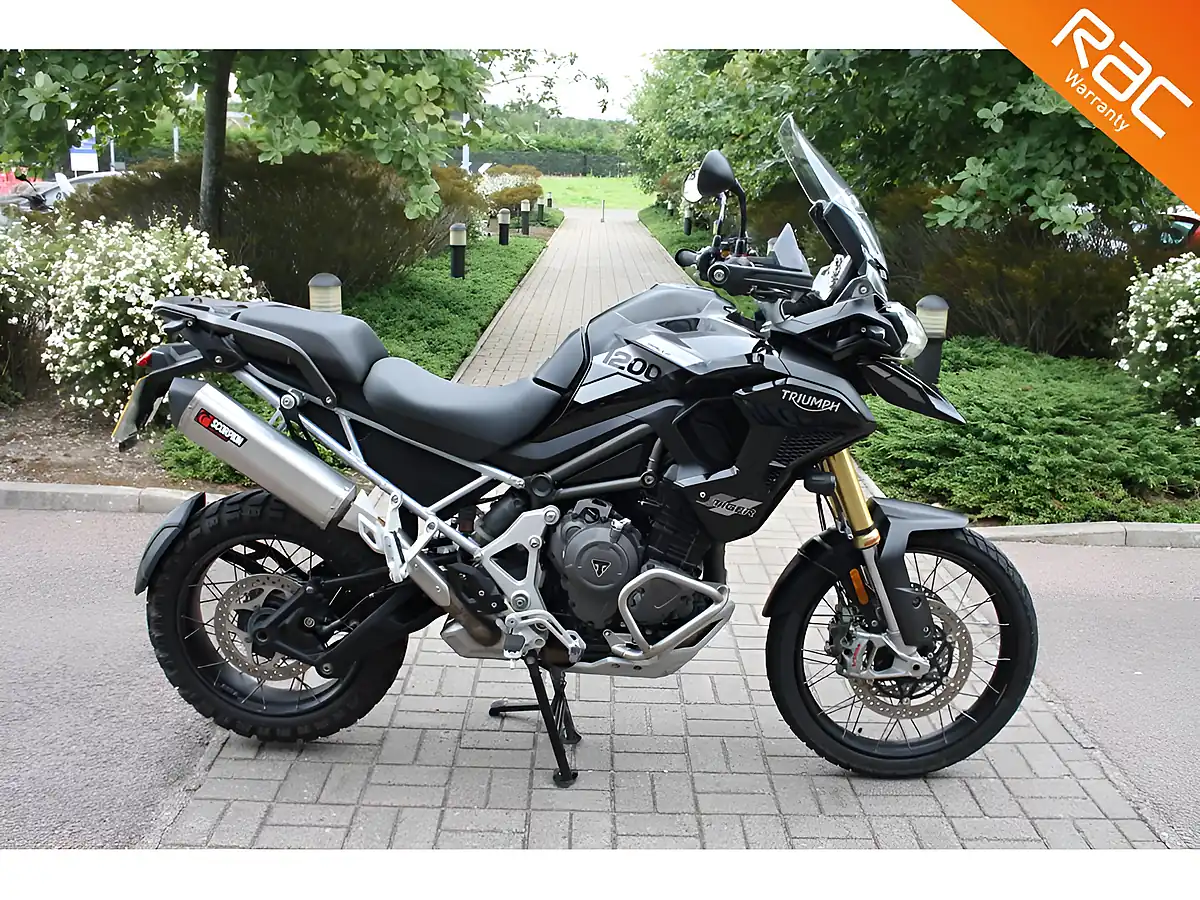 Used 2023 Triumph Tiger 1200 Rally Pro Black - Front View