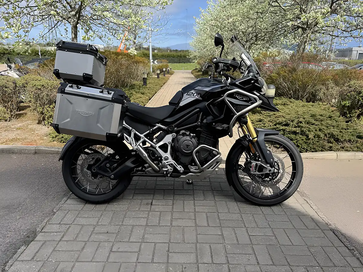 Used 2023 Triumph Tiger 1200 Rally Pro Black - Front View