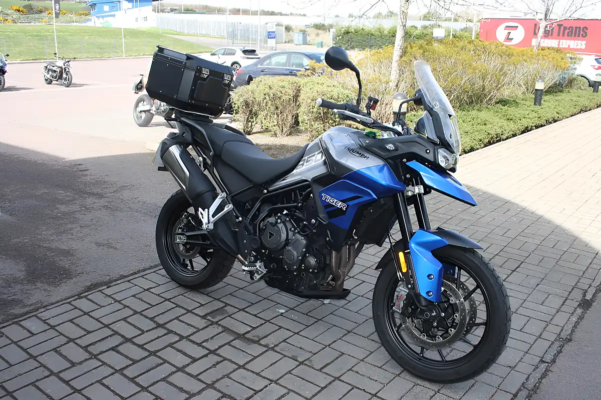 Used 2023 Triumph Tiger 850 Sport Grey/Blue - Front View