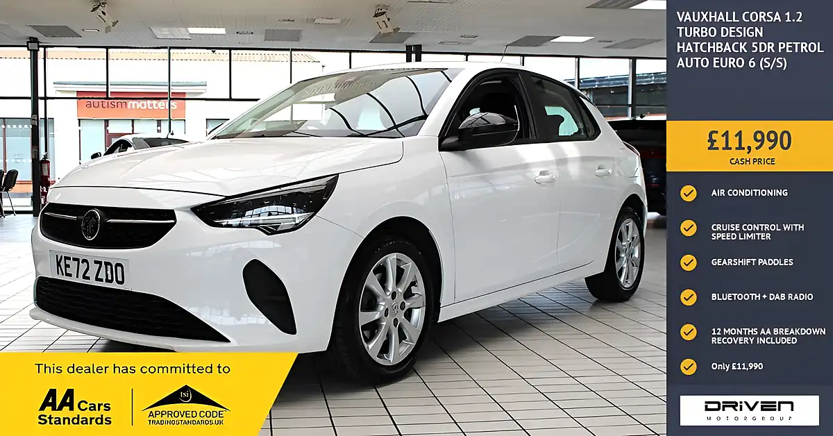 Used 2023 Vauxhall Corsa Design White - Front View
