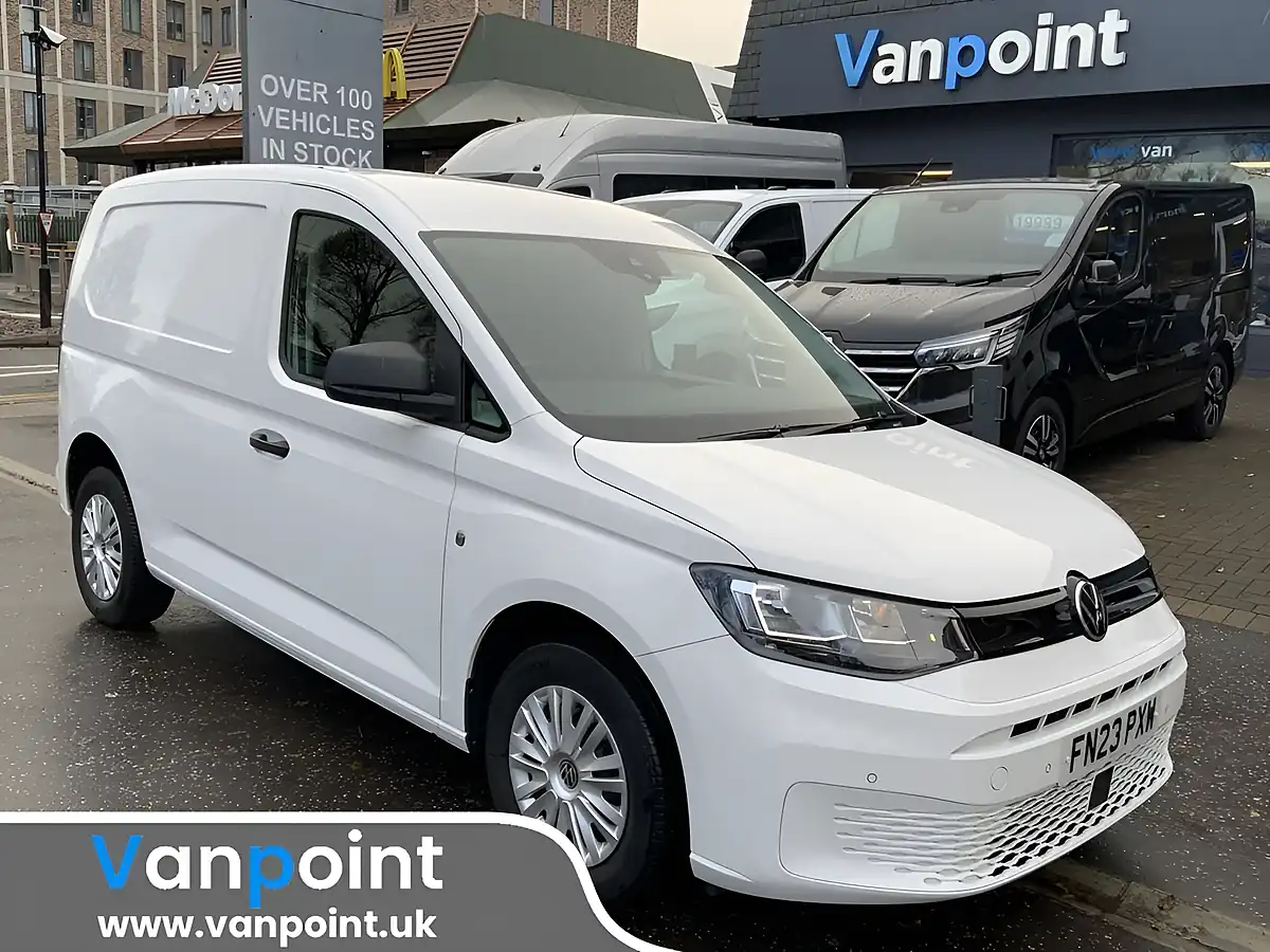 Used 2023 Volkswagen Caddy C20 Commerce Plus White - Front View