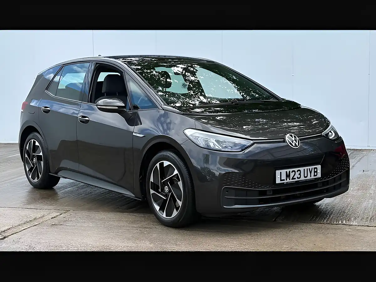 Used 2023 Volkswagen ID.3 Life Moonstone Grey With Black Roof - Front View