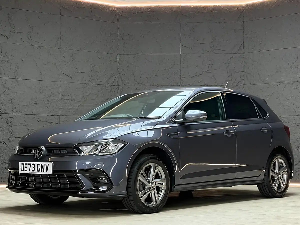 Used 2023 Volkswagen Polo R-Line Grey - Front View