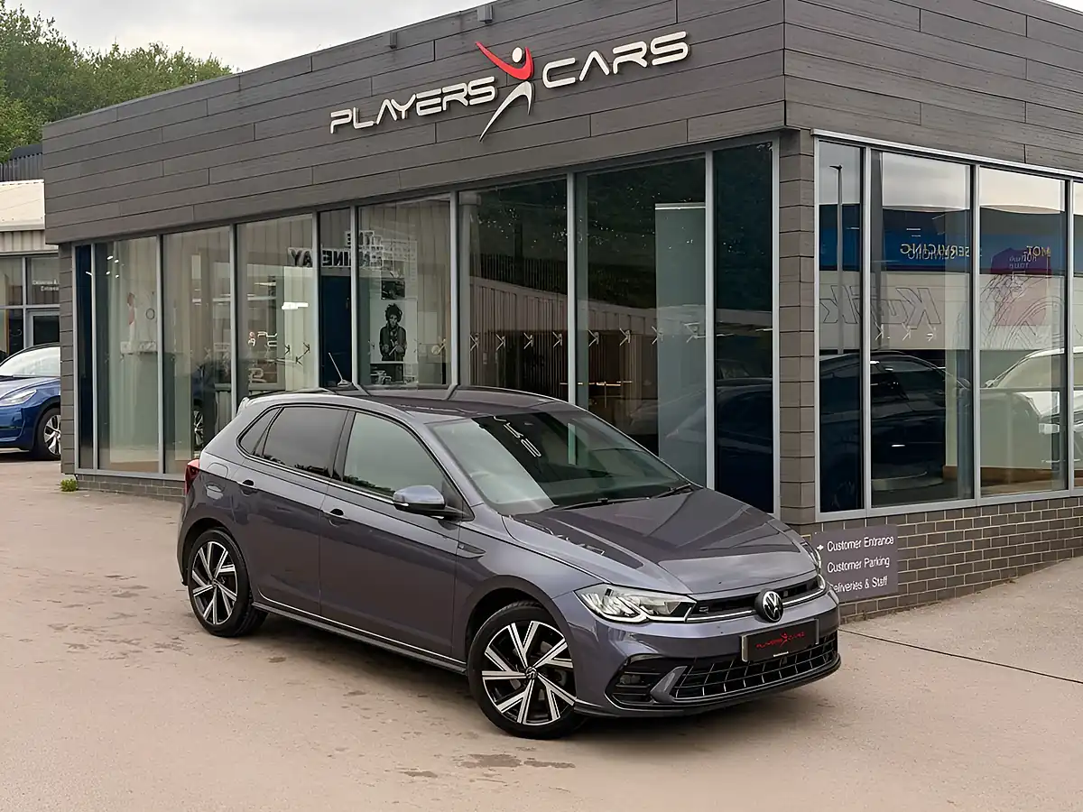 Used 2023 Volkswagen Polo R-Line Grey - Front View