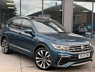 Used 2023 Volkswagen Tiguan R-Line Blue - Interior and Exterior details 2