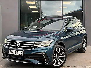 Used 2023 Volkswagen Tiguan R-Line Blue - Interior and Exterior details 5