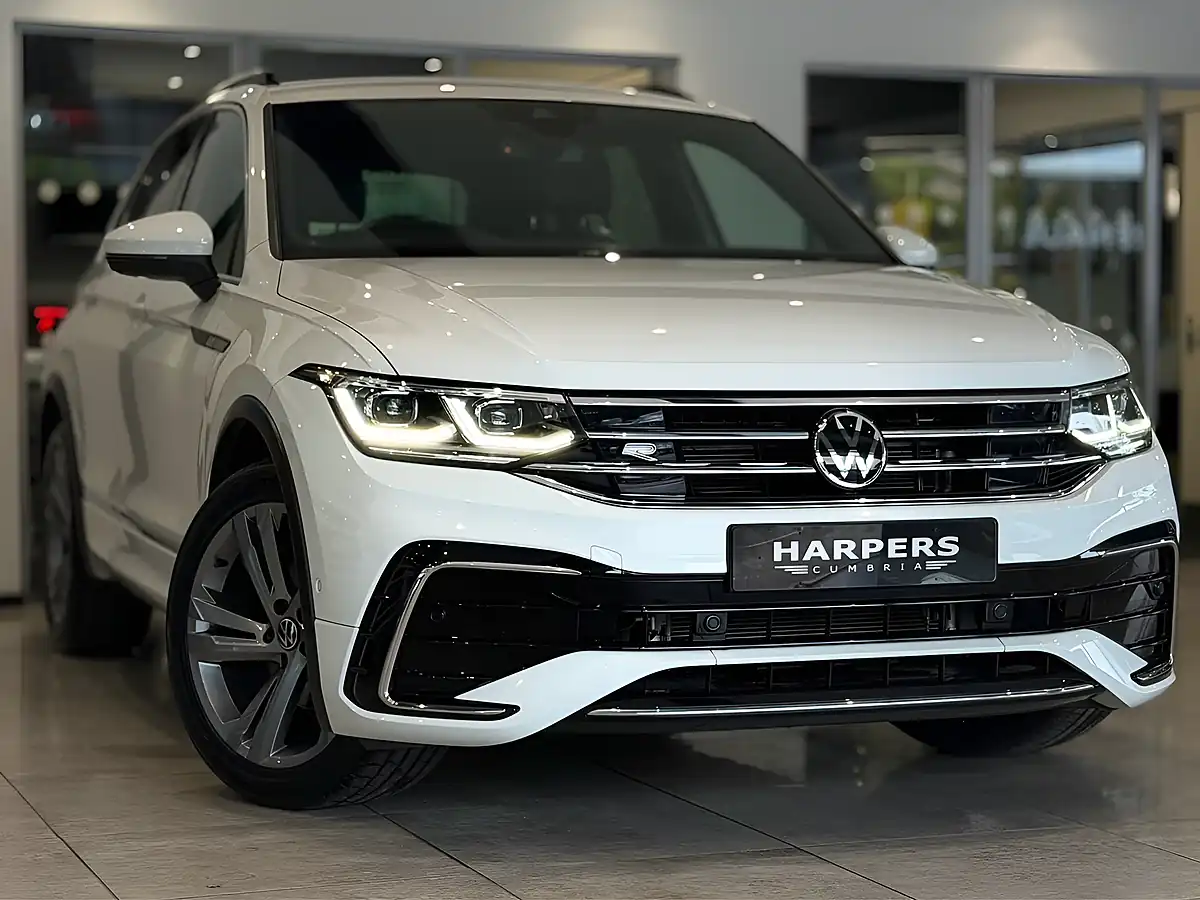 Used 2023 Volkswagen Tiguan R-Line Edition White - Front View