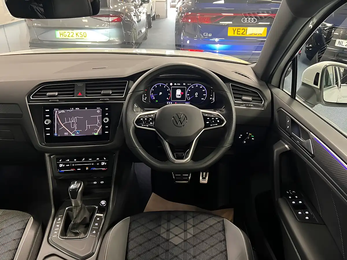 Used 2023 Volkswagen Tiguan R-Line White - Interior and Exterior details 12