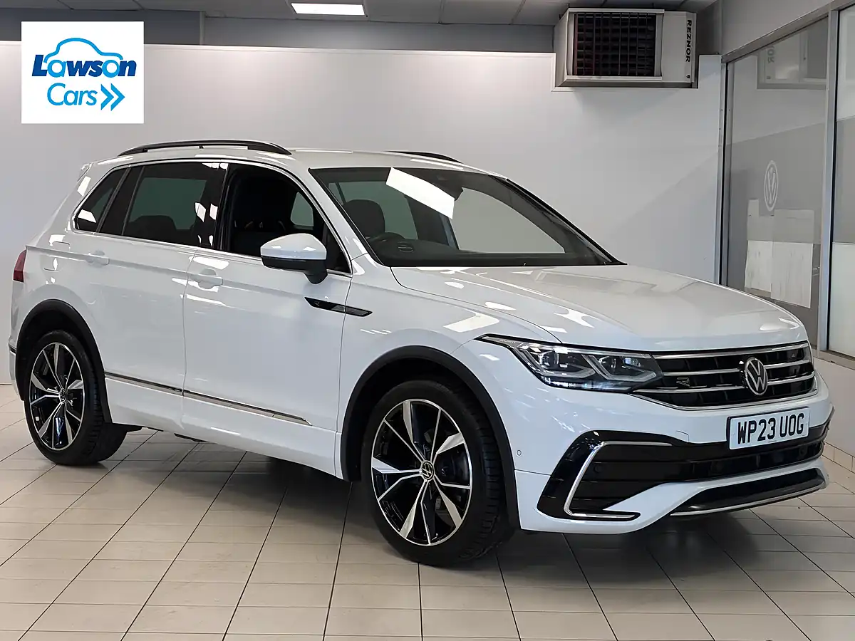 Used 2023 Volkswagen Tiguan R-Line White - Interior and Exterior details 3