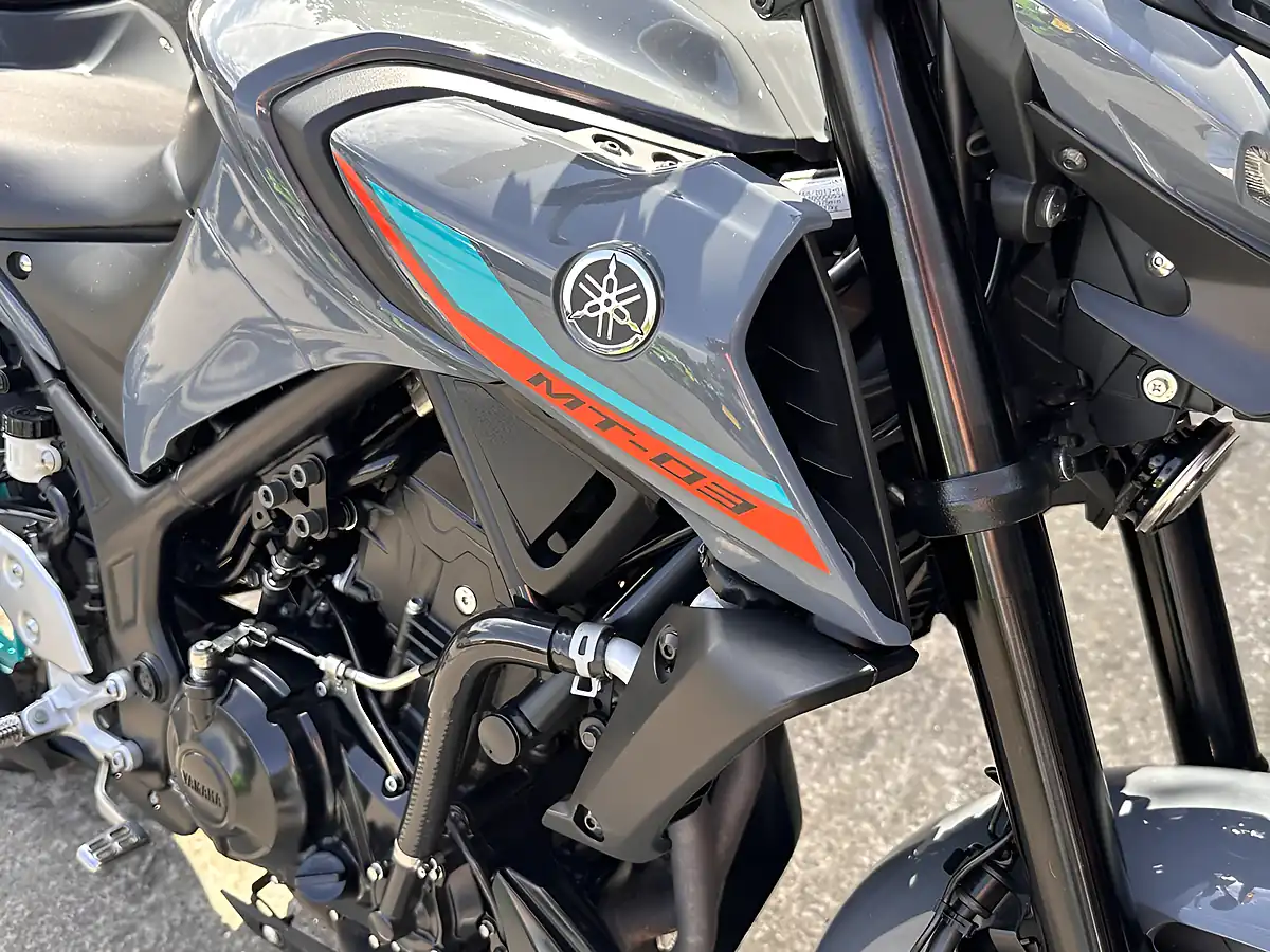 Used 2023 Yamaha MT-03 MTN320-A Grey - Interior and Exterior details 13