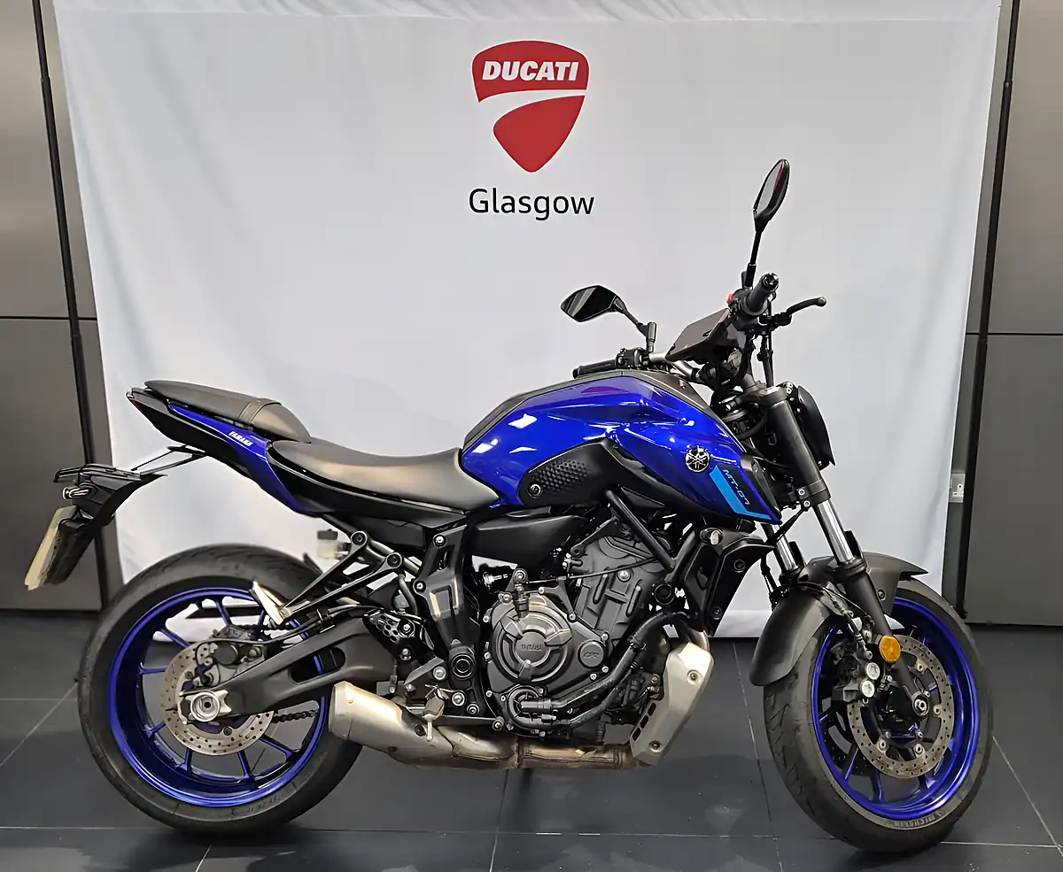 Used 2023 Yamaha MT-07 Abs Blue - Front View