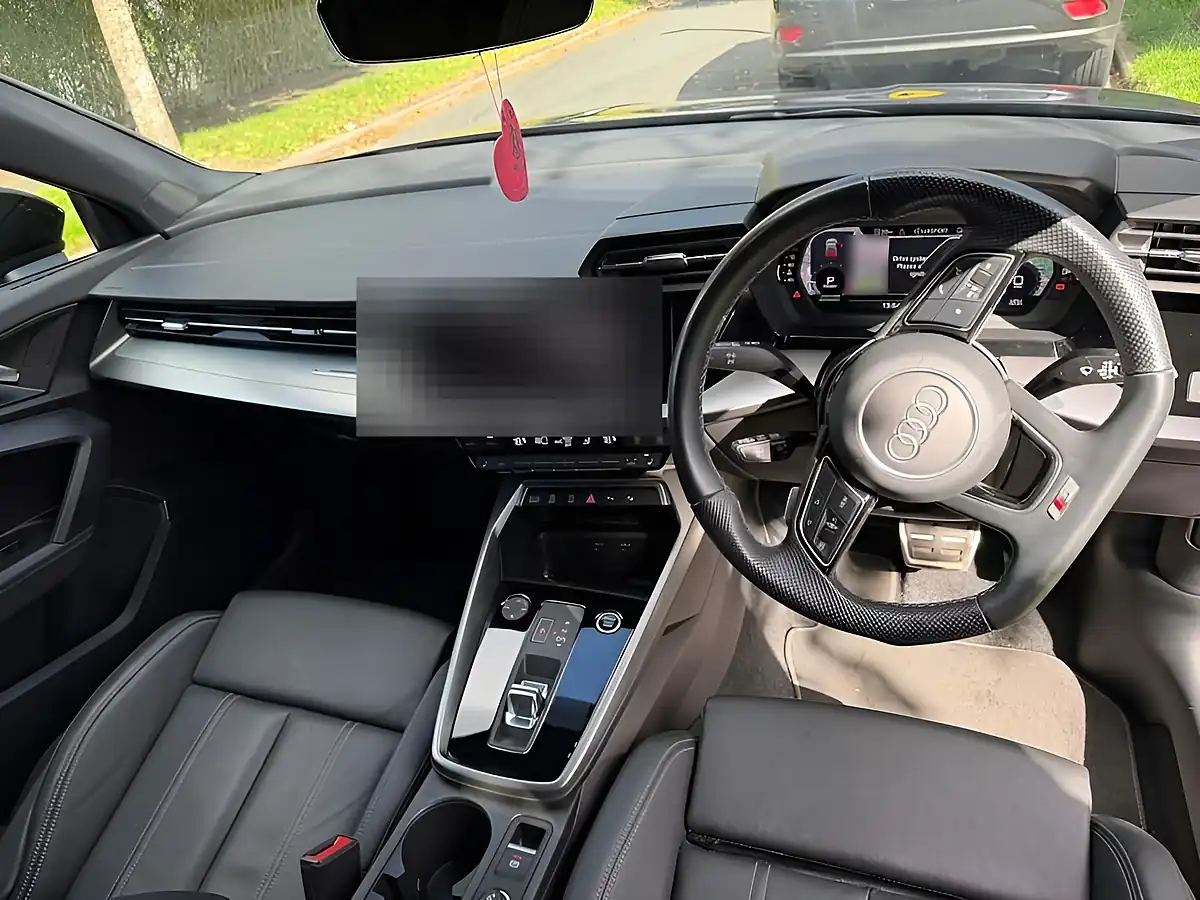 Used 2024 Audi A3 Black Edition Sportback Blue - Interior and Exterior details 2