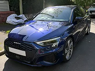 Used 2024 Audi A3 Black Edition Sportback Blue - Interior and Exterior details 4