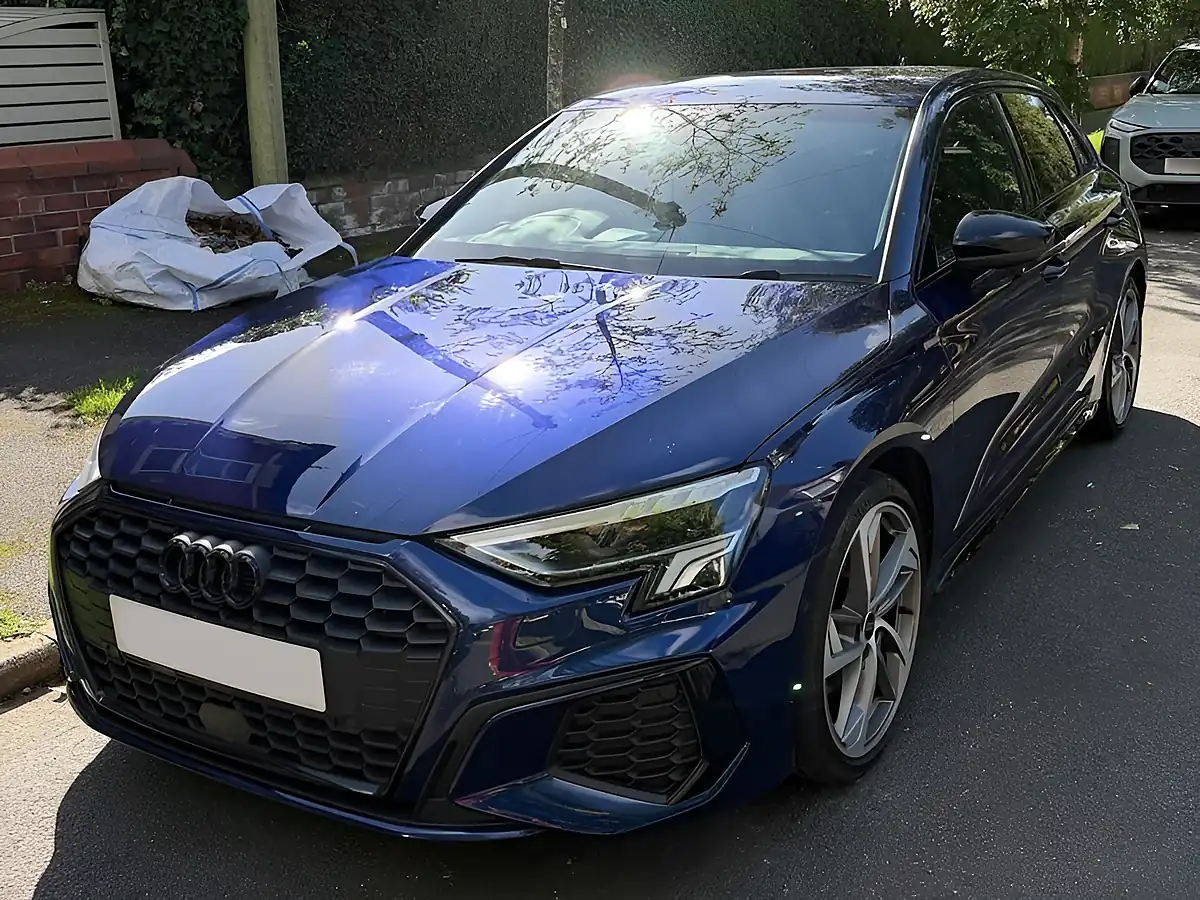 Used 2024 Audi A3 Black Edition Sportback Blue - Interior and Exterior details 4