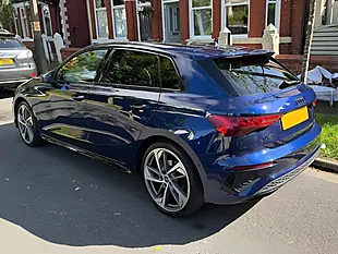 Used 2024 Audi A3 Black Edition Sportback Blue - Interior and Exterior details 8