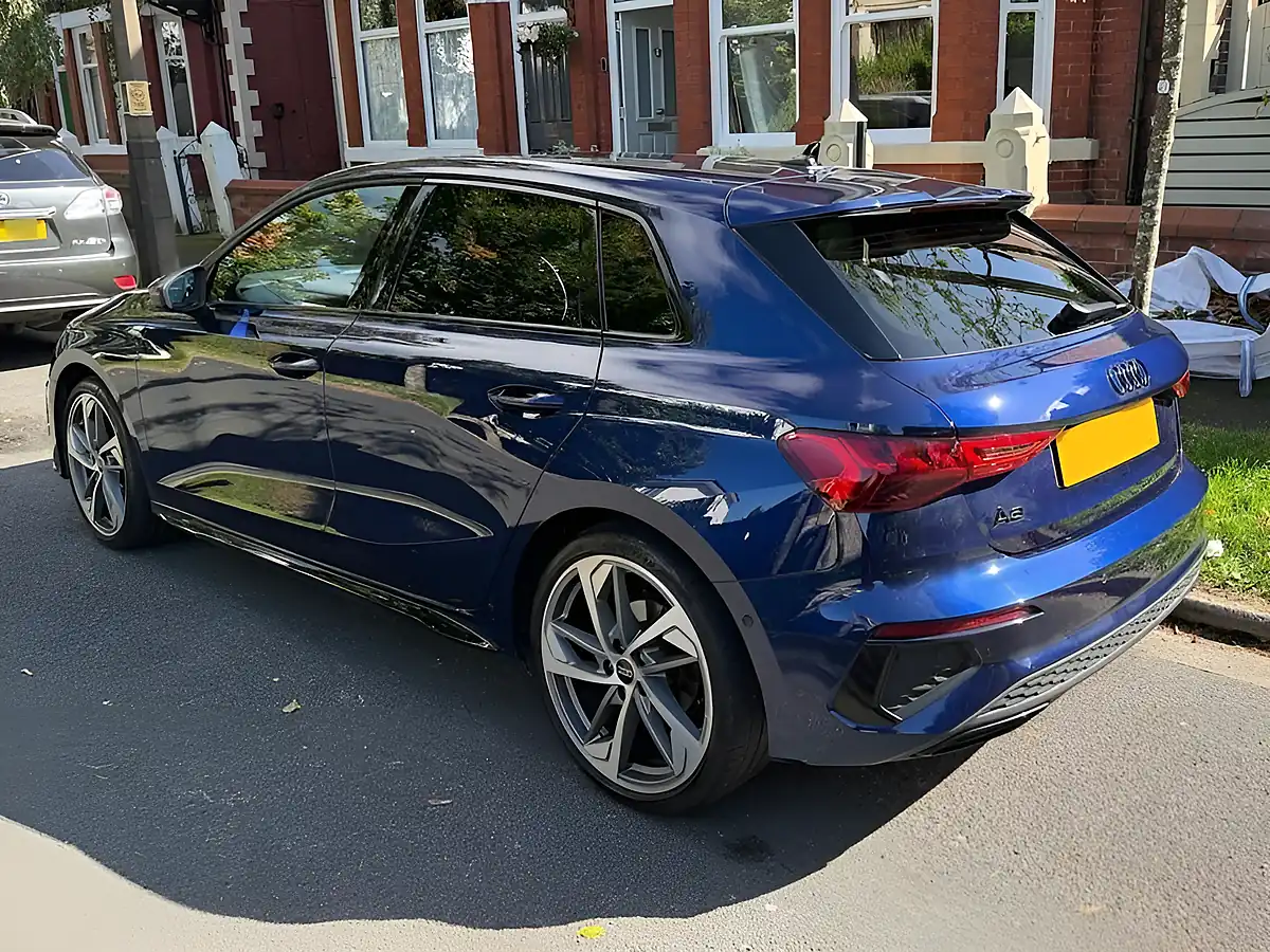 Used 2024 Audi A3 Black Edition Sportback Blue - Interior and Exterior details 8