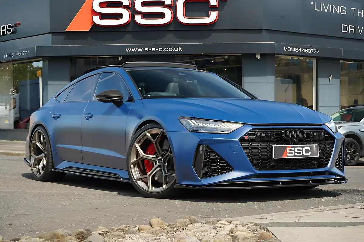 Used 2024 Audi RS7 Performance Carbon Vorsprung Ascari Blue - Front View