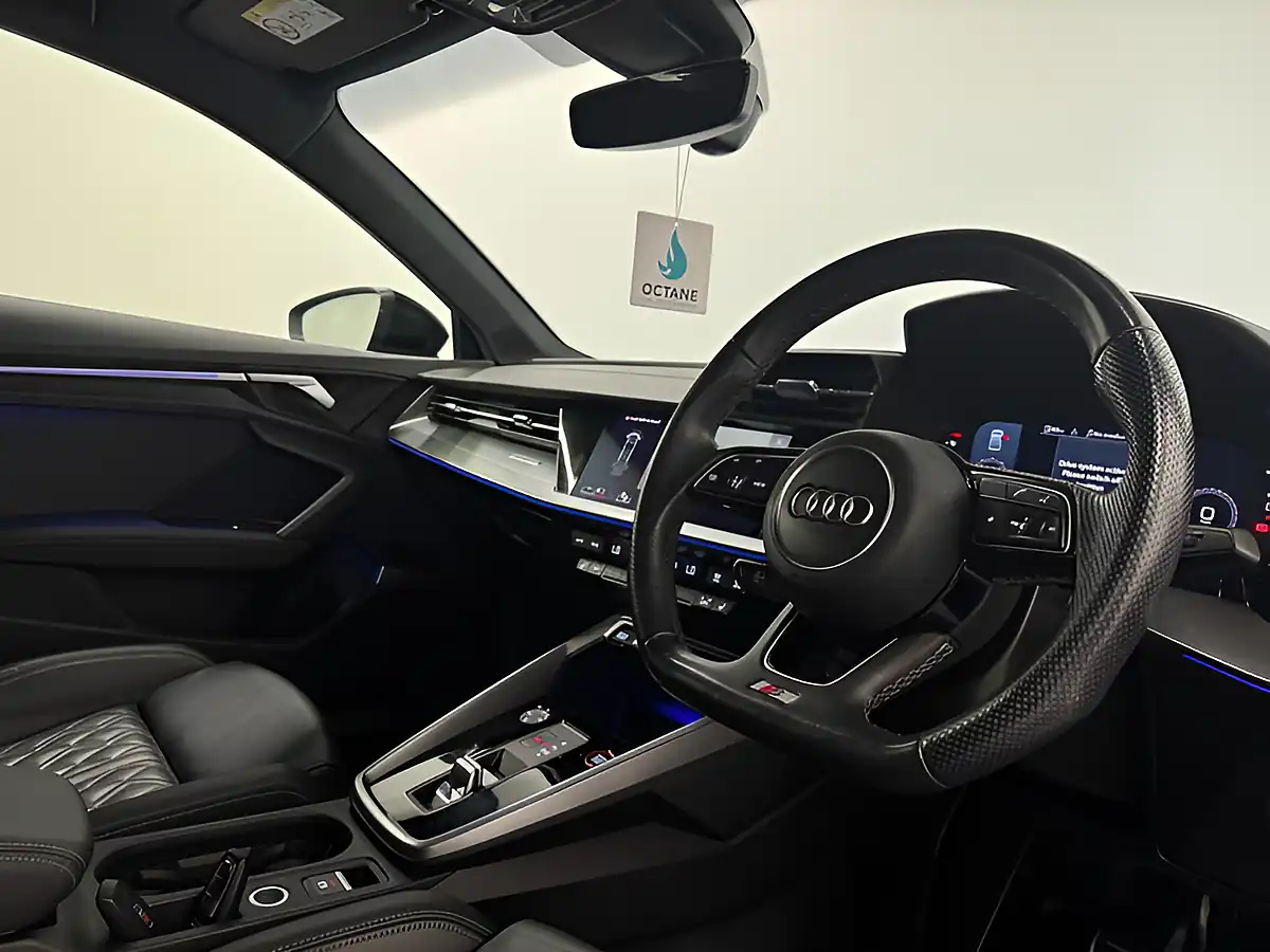 Used 2024 Audi S3 Black Edition Blue - Interior and Exterior details 11