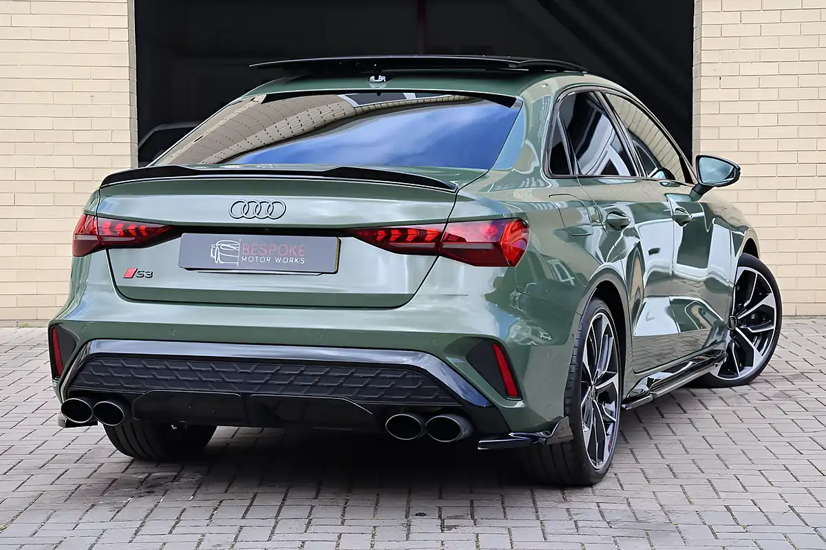 Used 2024 Audi S3 Black Edition District Green - Interior and Exterior details 3