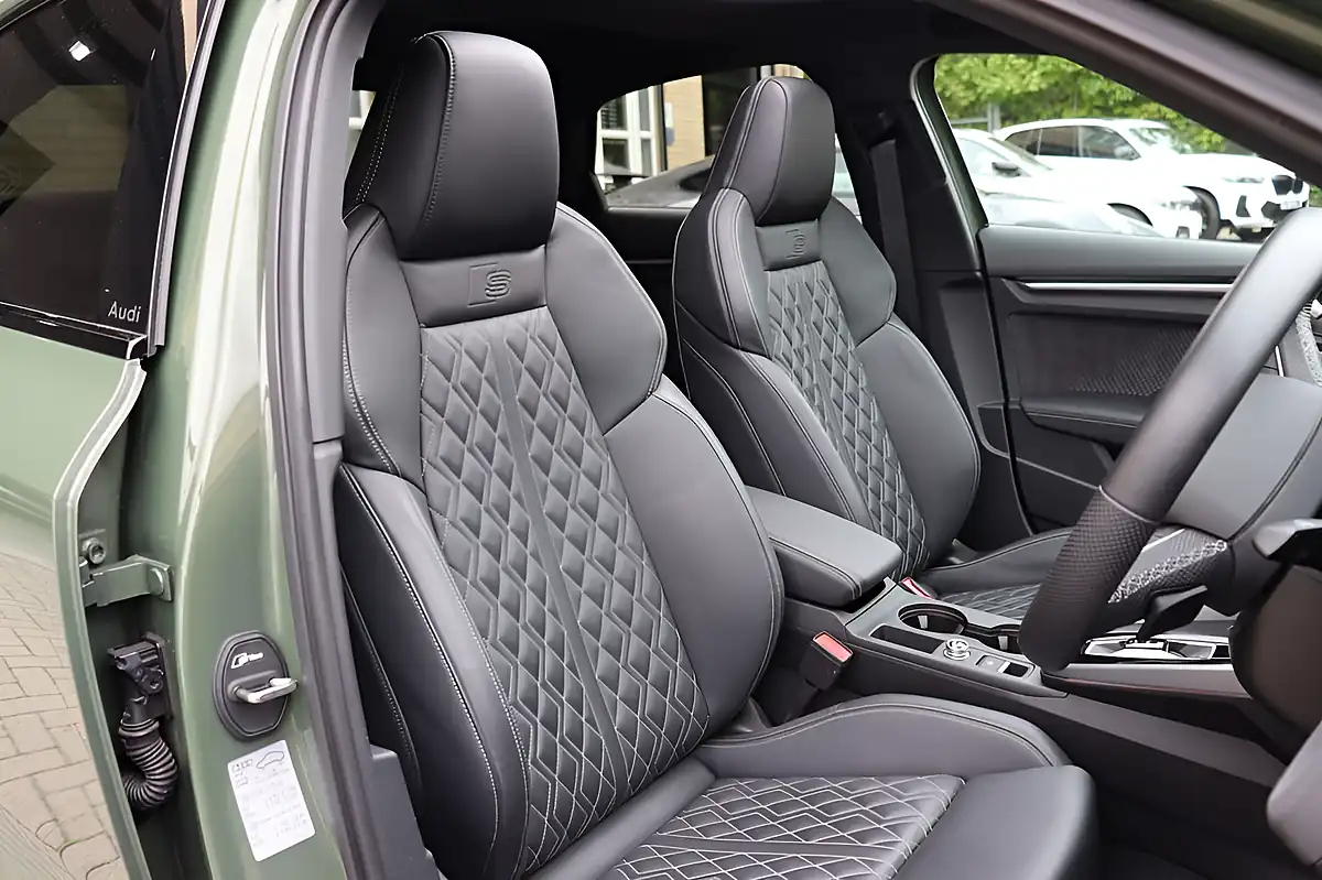 Used 2024 Audi S3 Black Edition District Green - Interior and Exterior details 4