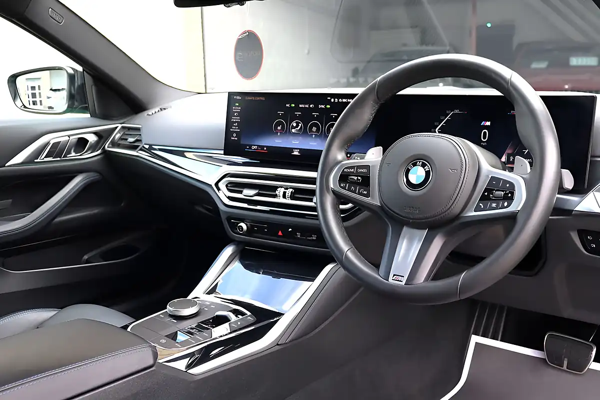 Used 2024 BMW 4 Series M Sport Coupe Fame Green Individual - Interior and Exterior details 2