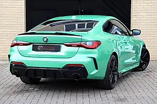Used 2024 BMW 4 Series M Sport Coupe Fame Green Individual - Interior and Exterior details 3