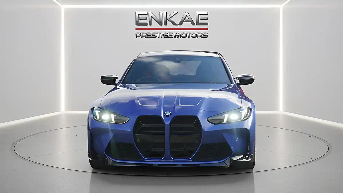 Used 2024 BMW M3 Competition Blue - Interior and Exterior details 10