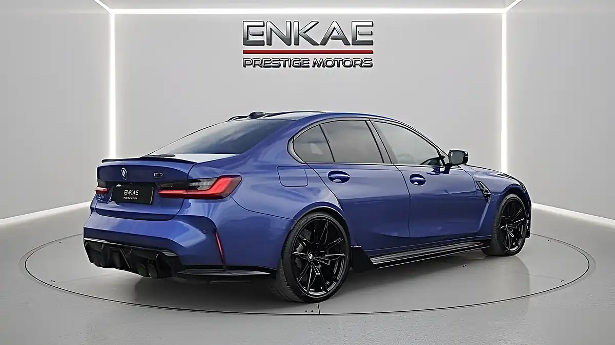 Used 2024 BMW M3 Competition Blue - Interior and Exterior details 6
