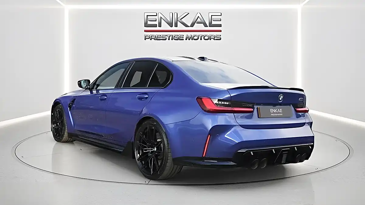 Used 2024 BMW M3 Competition Blue - Interior and Exterior details 8