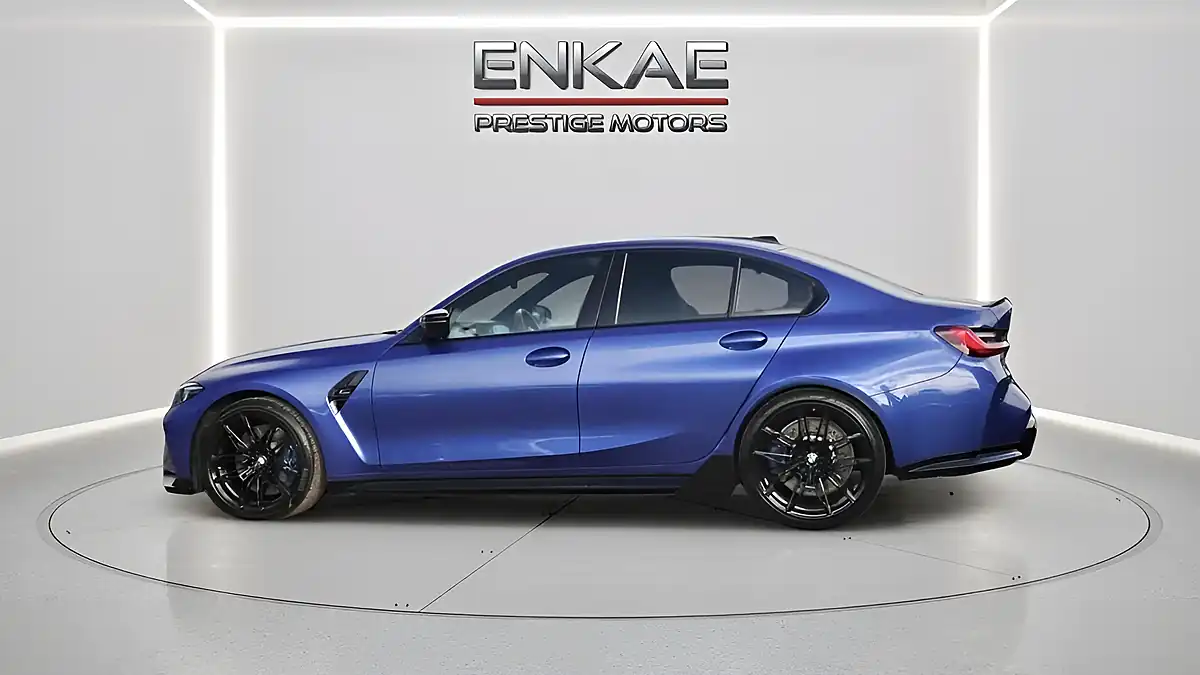 Used 2024 BMW M3 Competition Blue - Interior and Exterior details 9