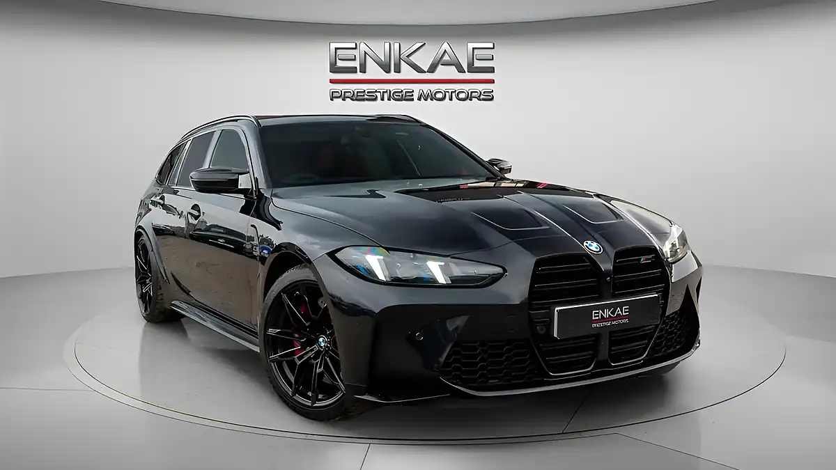 Used 2024 BMW M3 Competition Touring Black - Front View
