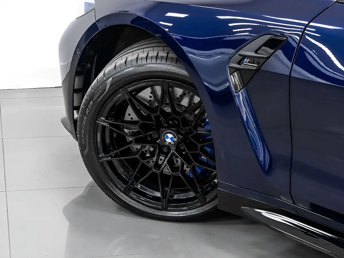 Used 2024 BMW M4 Competition Convertible Tanzanite Blue - Interior and Exterior details 11