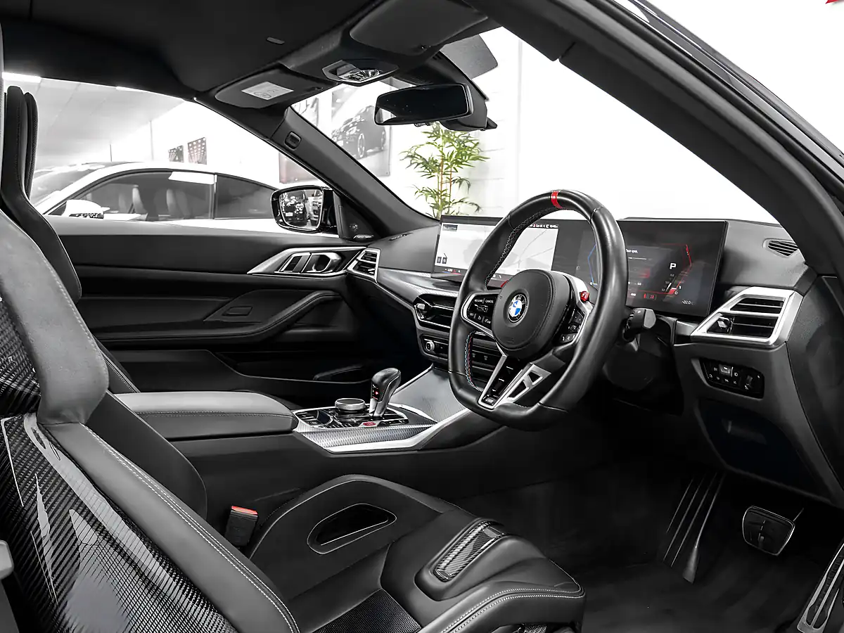 Used 2024 BMW M4 Competition Convertible Tanzanite Blue - Interior and Exterior details 12