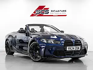 Used 2024 BMW M4 Competition Convertible Tanzanite Blue - Interior and Exterior details 20