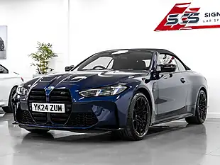 Used 2024 BMW M4 Competition Convertible Tanzanite Blue - Interior and Exterior details 4